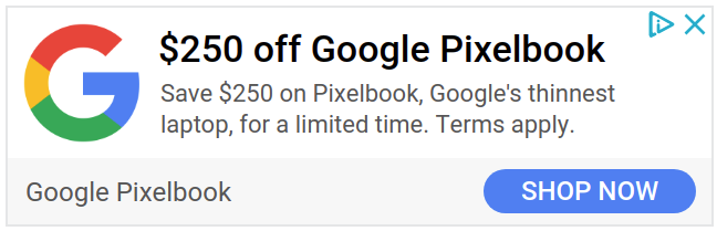 250 off Google Pixelbook