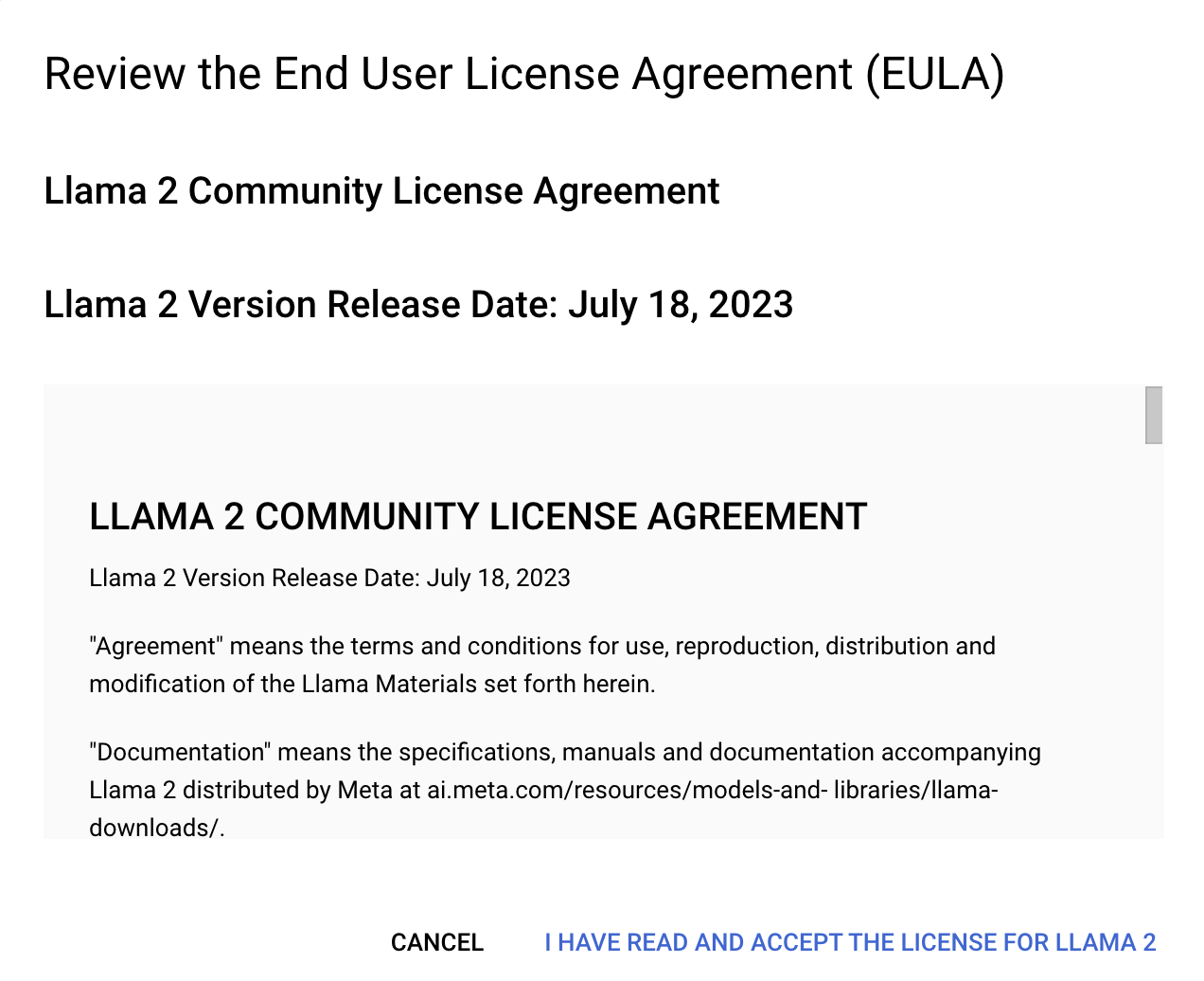 llamag 2 EULA