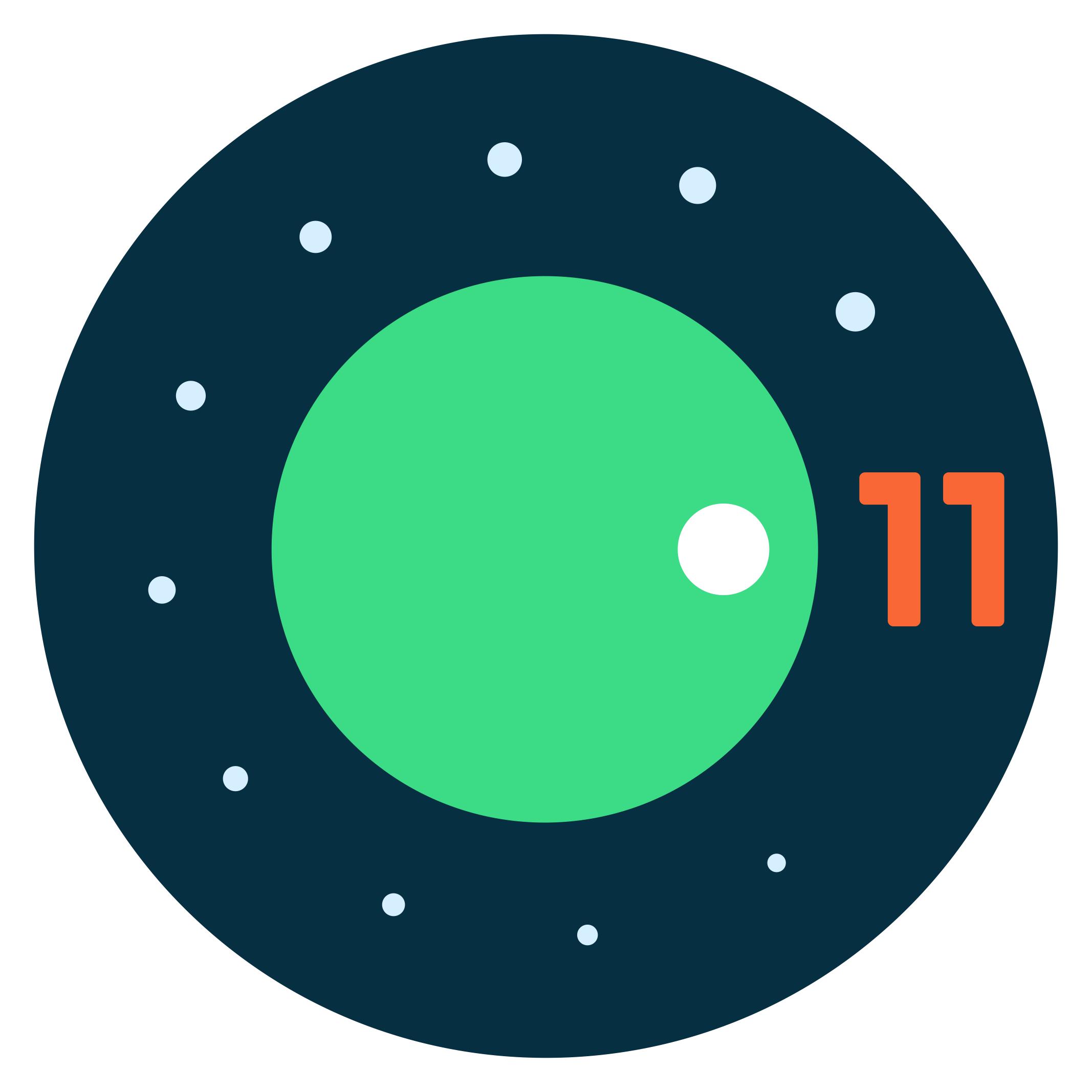 Logotipo do Android 11