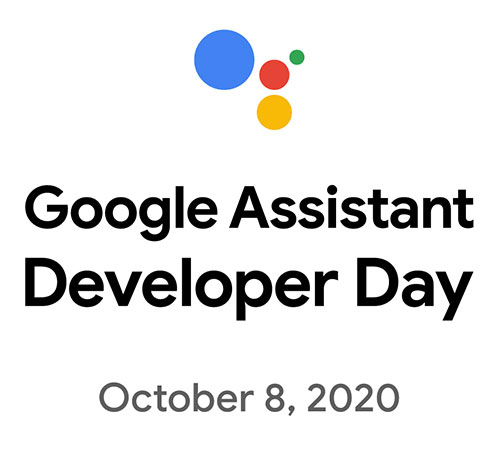Logotipo del Día del desarrollador de Asistente de Google