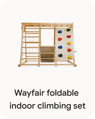 Wayfair foldable indoor climbing set