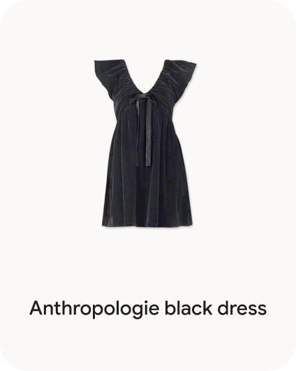 Anthropologie black dress