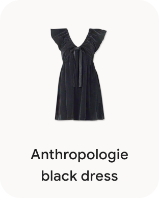 Anthropologie black dress