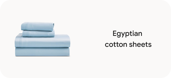 Egyptian cotton sheets