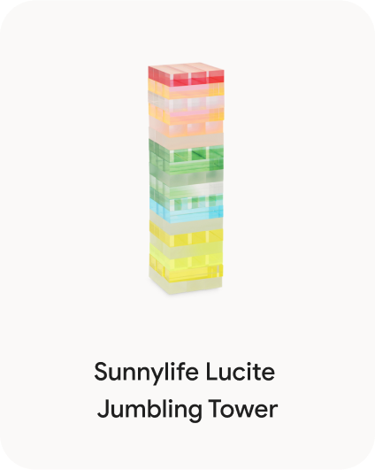 Sunnylife Lucite Jumbling Tower