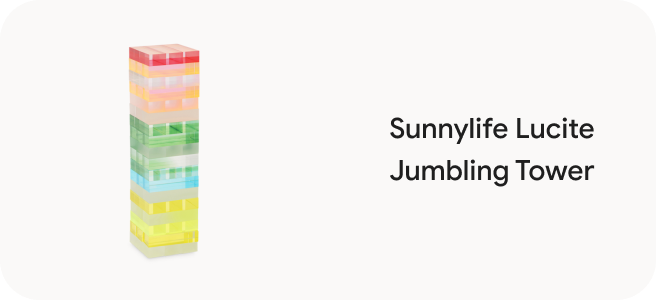Sunnylife Lucite Jumbling Tower