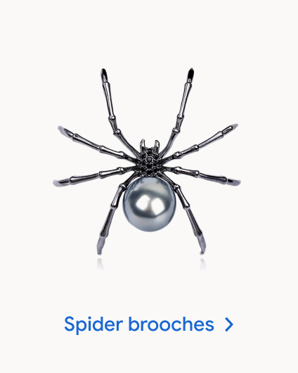 Spider brooches