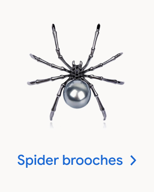 Spider brooches