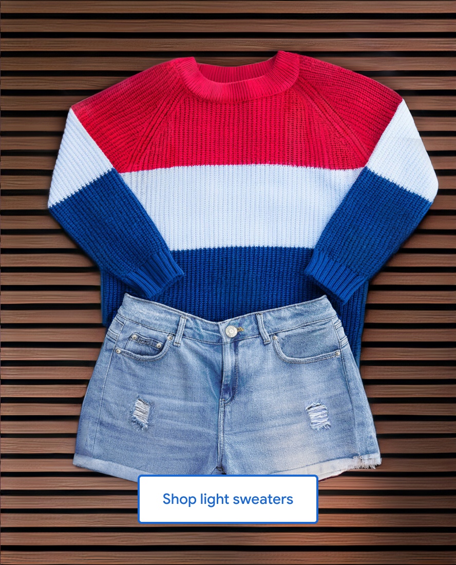 Shop red white and blue striped sweaters