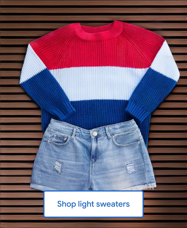 Shop red white and blue striped sweaters