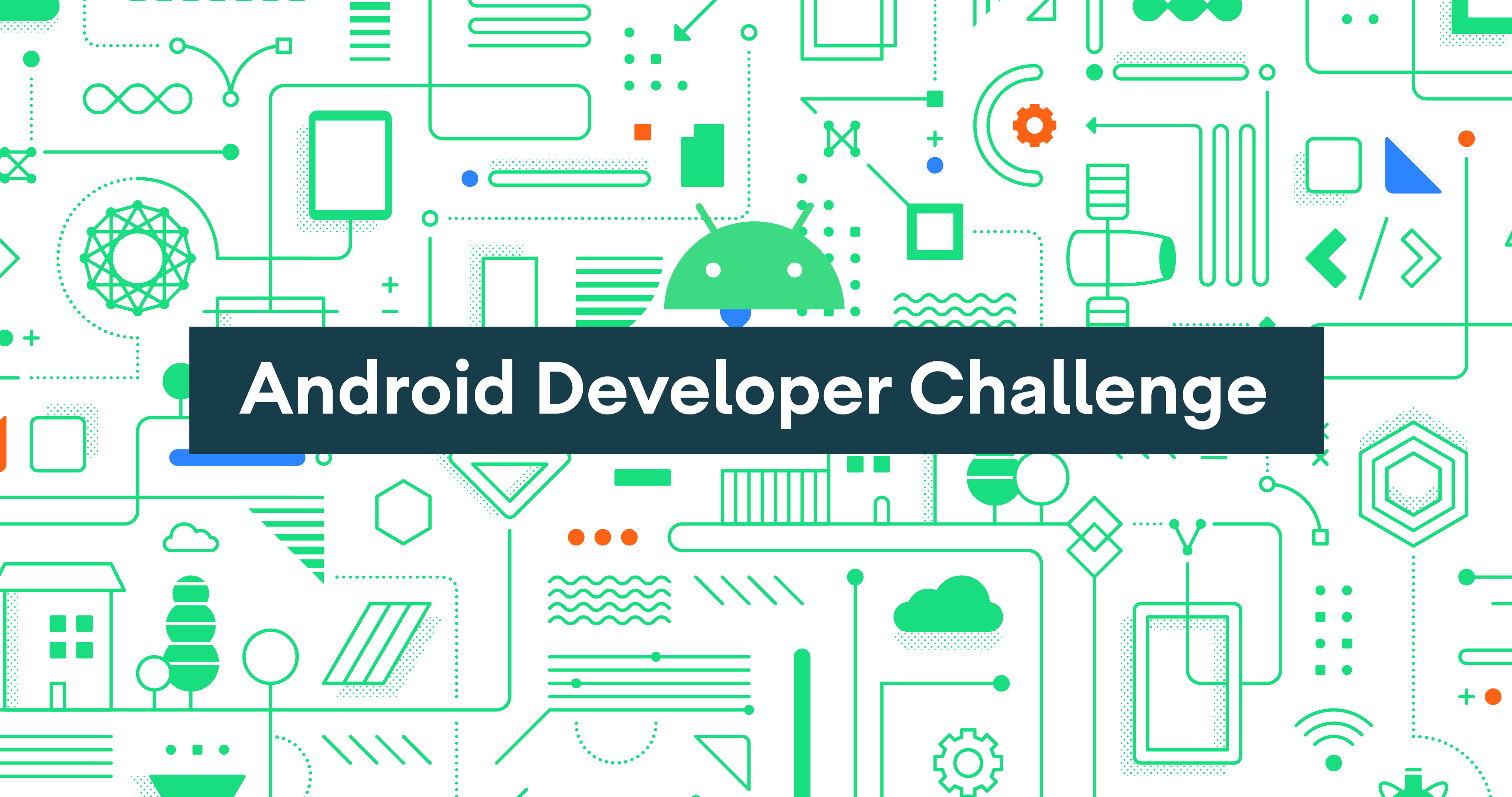 Zielony droid dla deweloperów aplikacji na Androida
